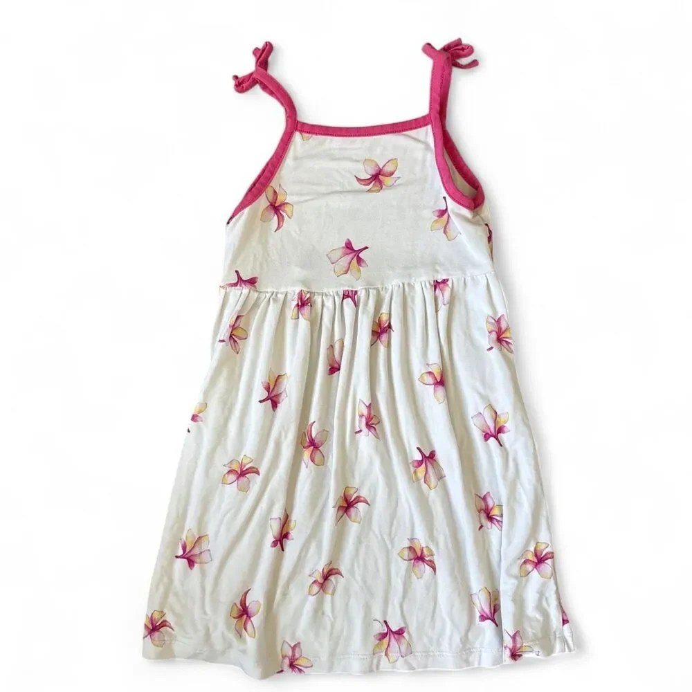 Coco Moon Hawaii Plumeria Bamboo Dress Girls Size 4T